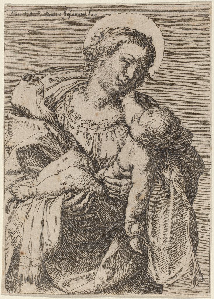 La Madonna e il Bambino con una mela da Annibale Carracci