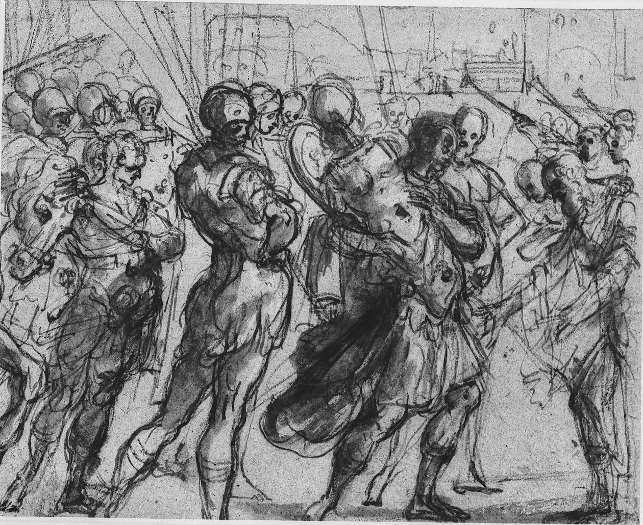 Il trionfo di Romolo su Acrone da Annibale Carracci