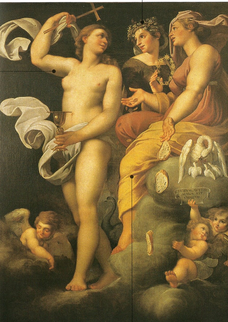 Allegoria delle virtù teologiche da Annibale Carracci
