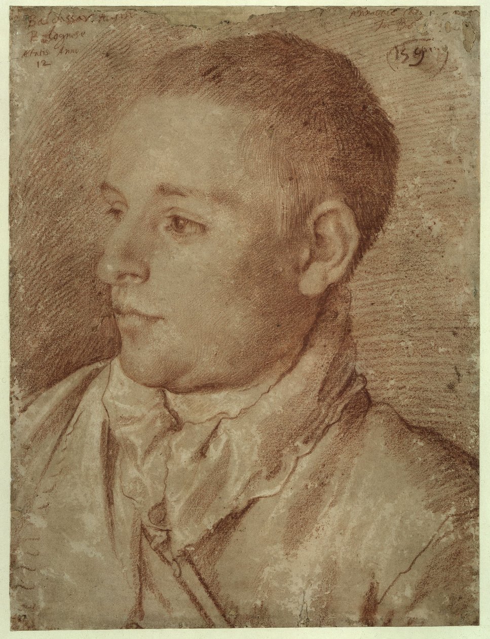 Carracci - Ritratto di Baldassare Aloisi, detto Galanino, 1589-1590 da Annibale Carracci