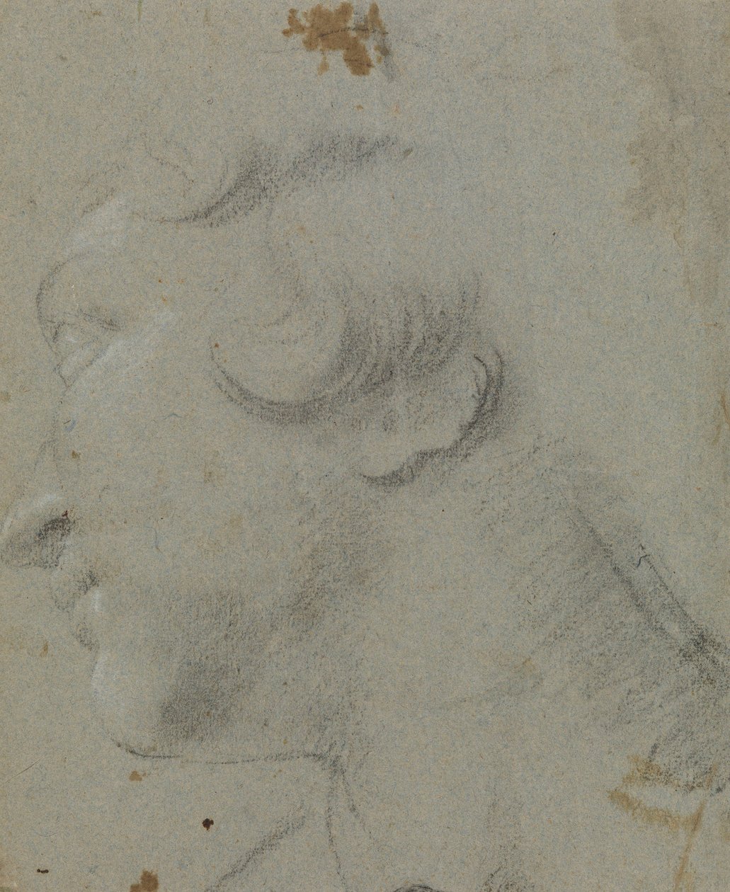 Carracci - r Testa di Santa Caterina, RCIN 902115 da Annibale Carracci