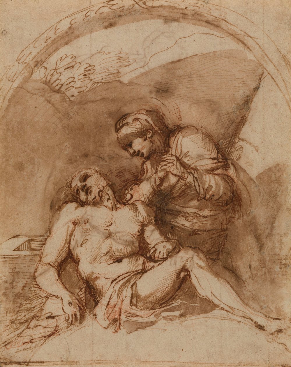 Carracci - r Pietà, RCIN 902169 da Annibale Carracci