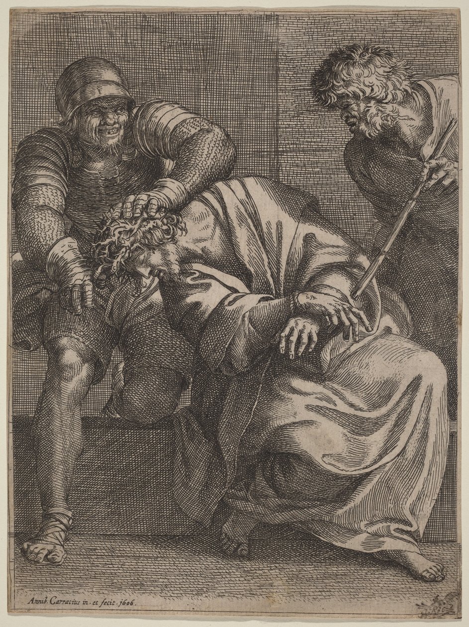 Cristo coronato di spine da Annibale Carracci