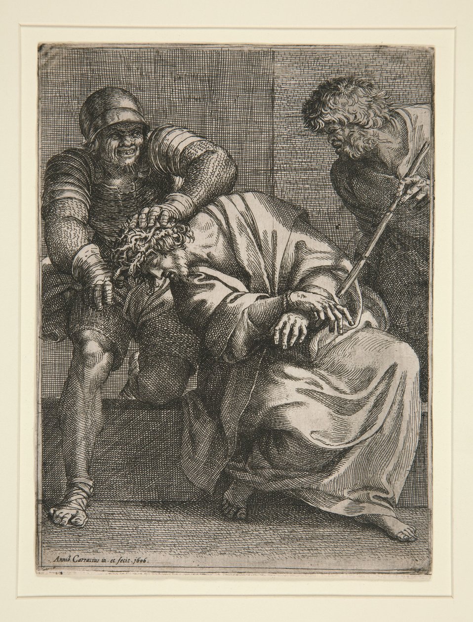 Cristo coronato di spine da Annibale Carracci