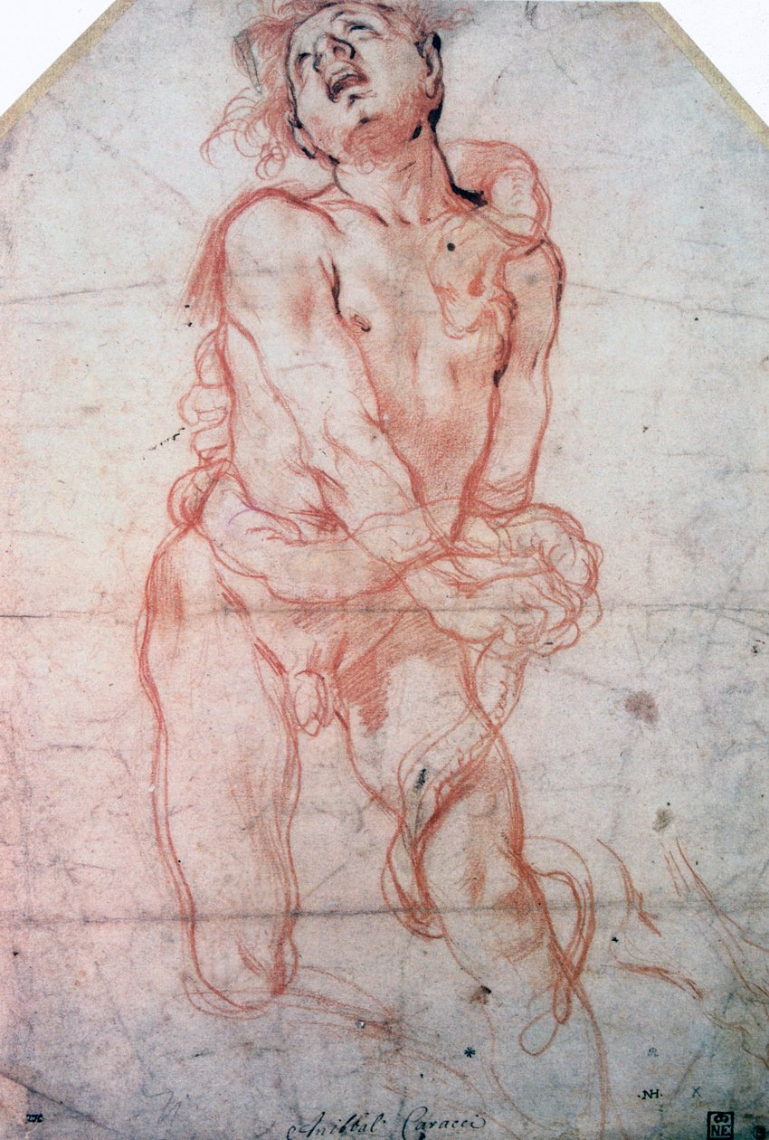 Studio di figura da Annibale Carracci