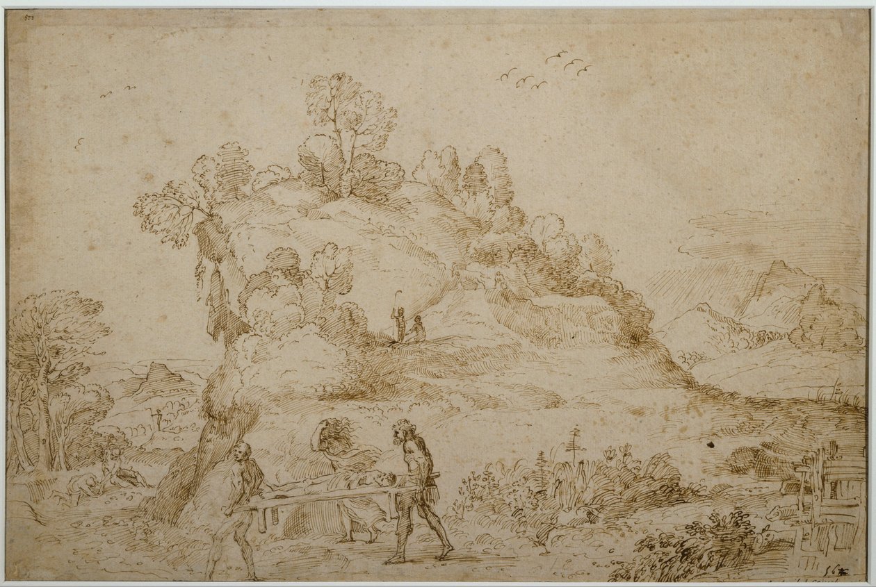 Paesaggio e figure da Annibale Carracci