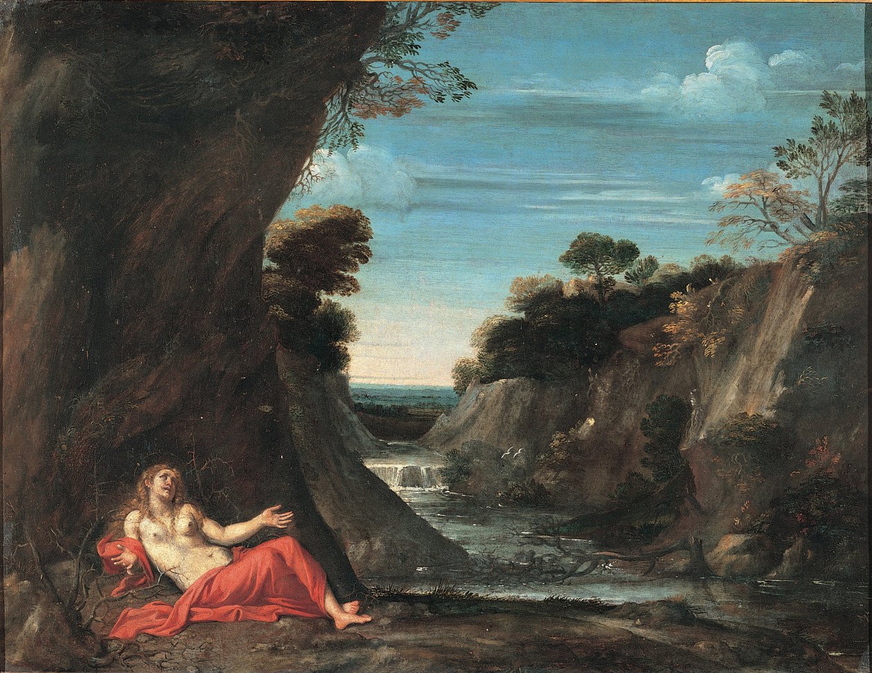 Paesaggio con la penitente Maddalena, tra il 1601 e il 1641 da Annibale Carracci