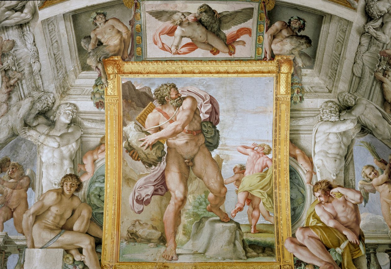 Polifemo e Aci (affresco) da Annibale Carracci
