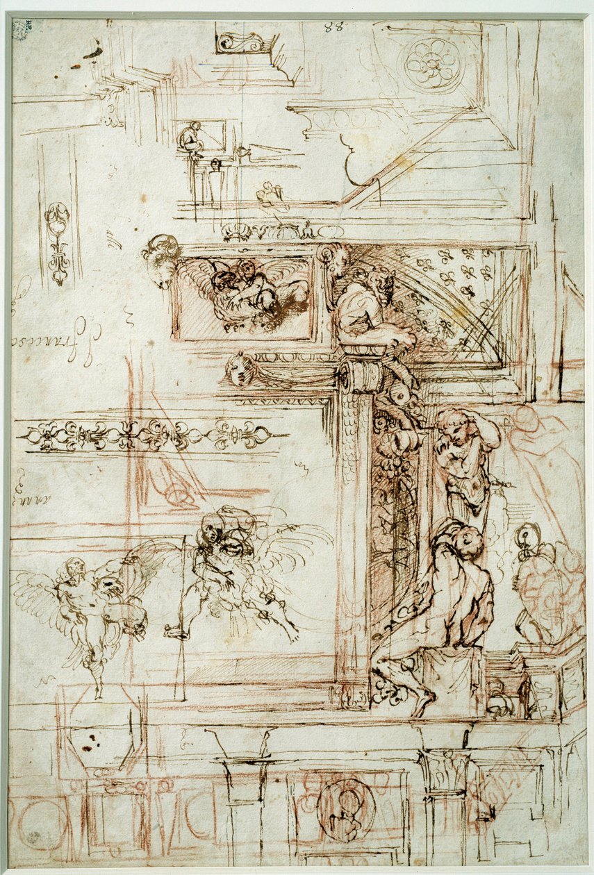Progetto per la galleria Farnese da Annibale Carracci
