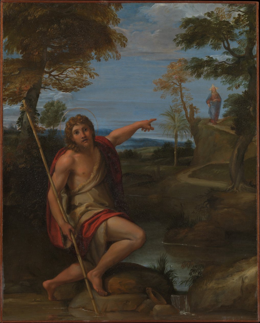 San Giovanni Battista che rende testimonianza da Annibale Carracci