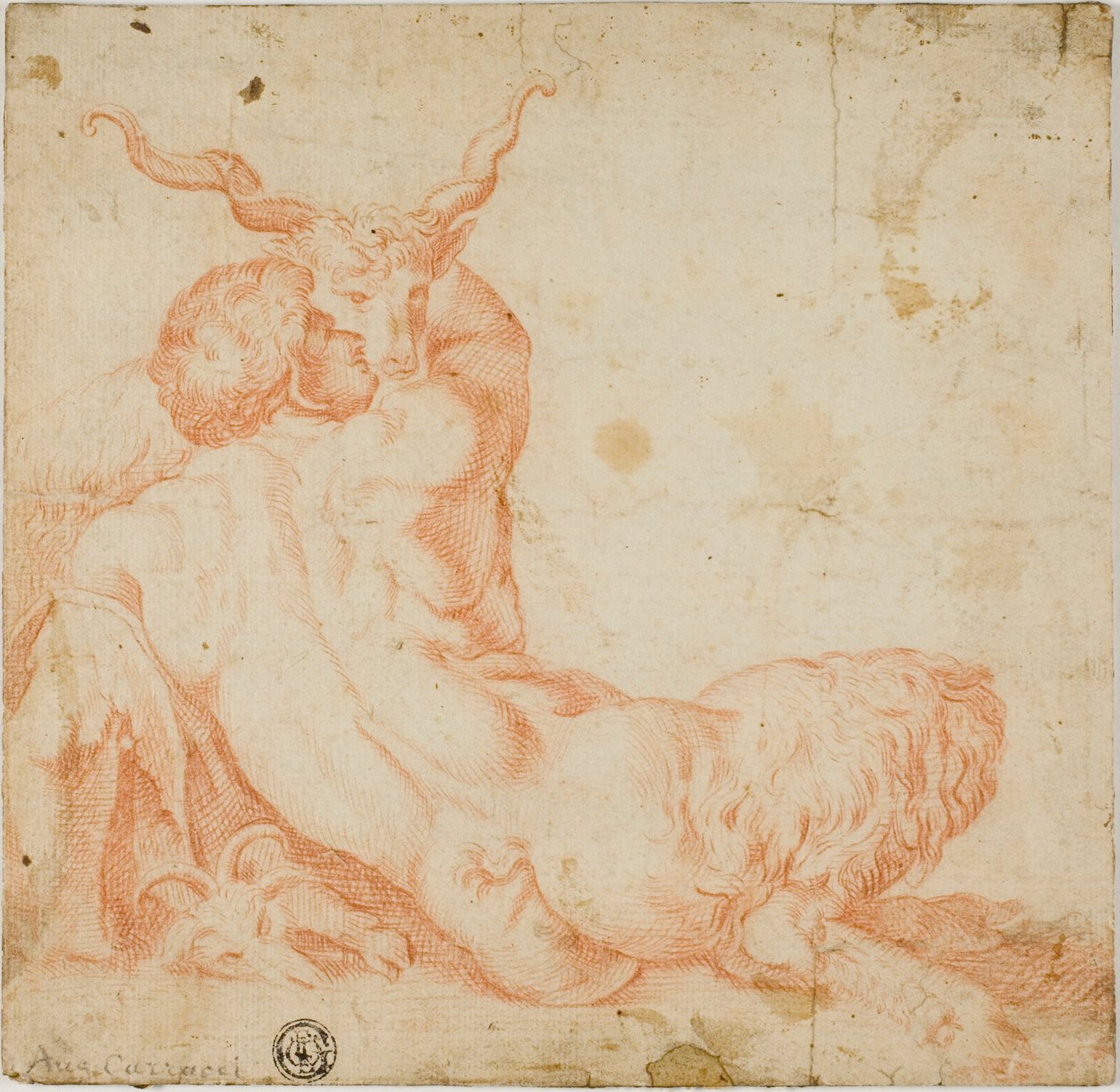Satiro e capra da Annibale Carracci