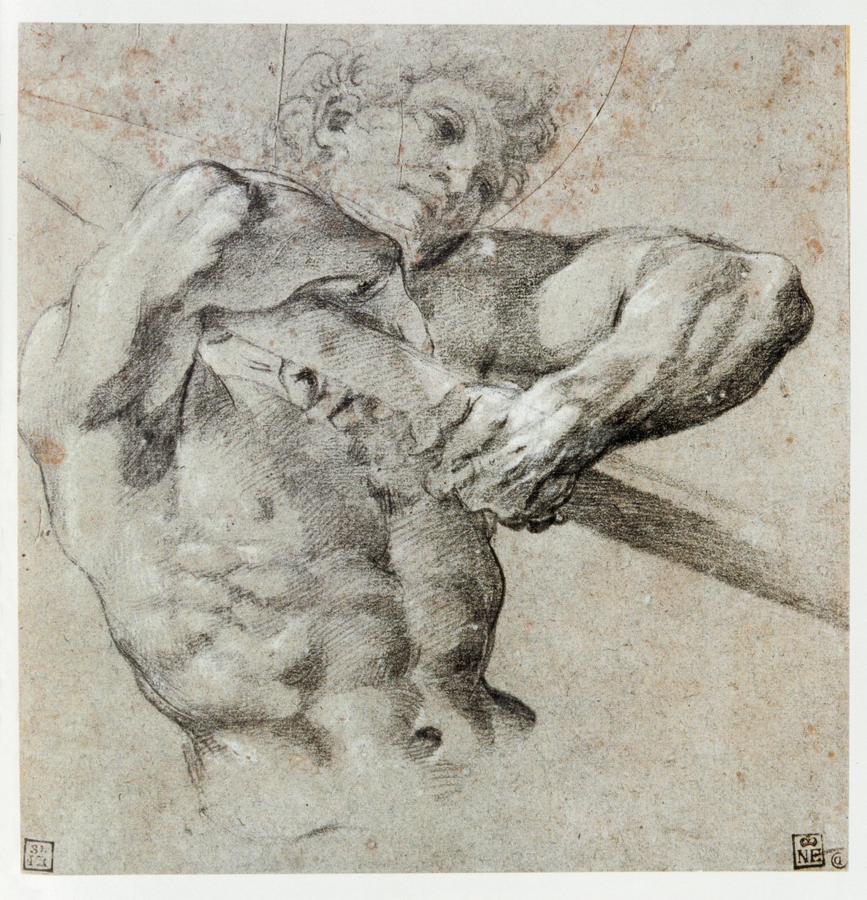 Studio di una figura maschile ... da Annibale Carracci
