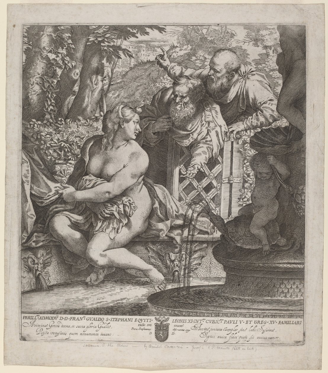 Susanna e i vecchioni da Annibale Carracci