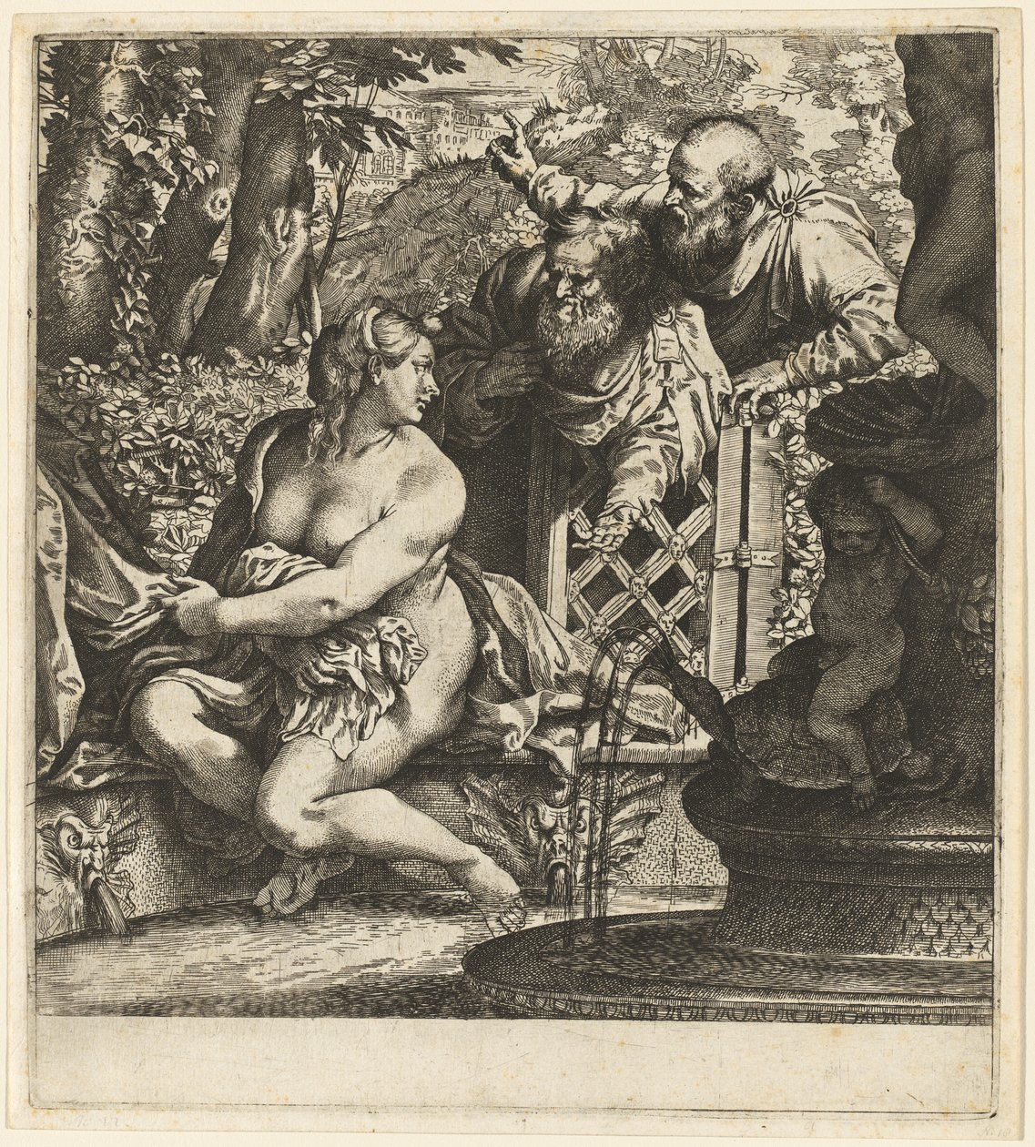Susanna e i vecchioni da Annibale Carracci