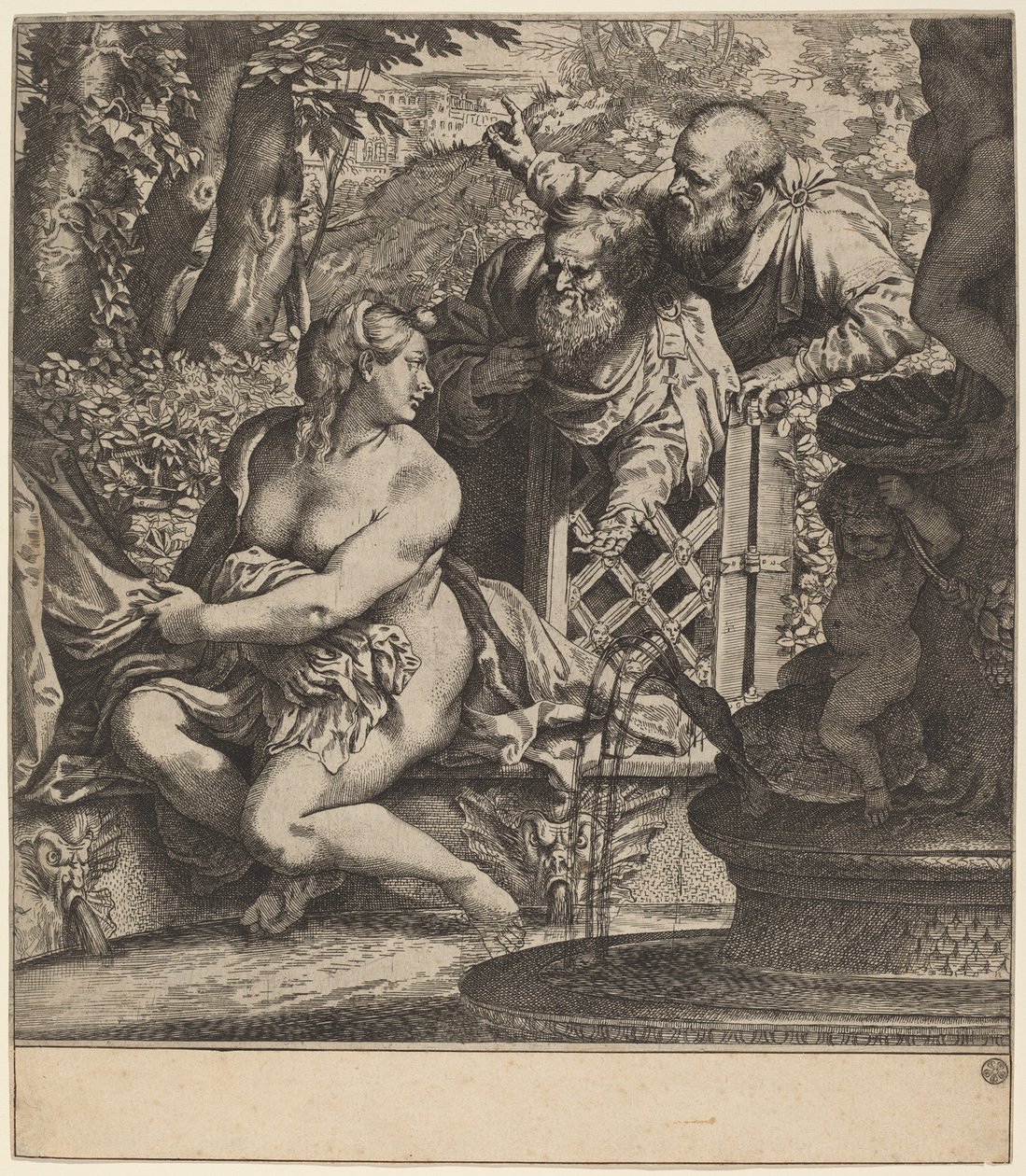 Susanna e i vecchioni da Annibale Carracci