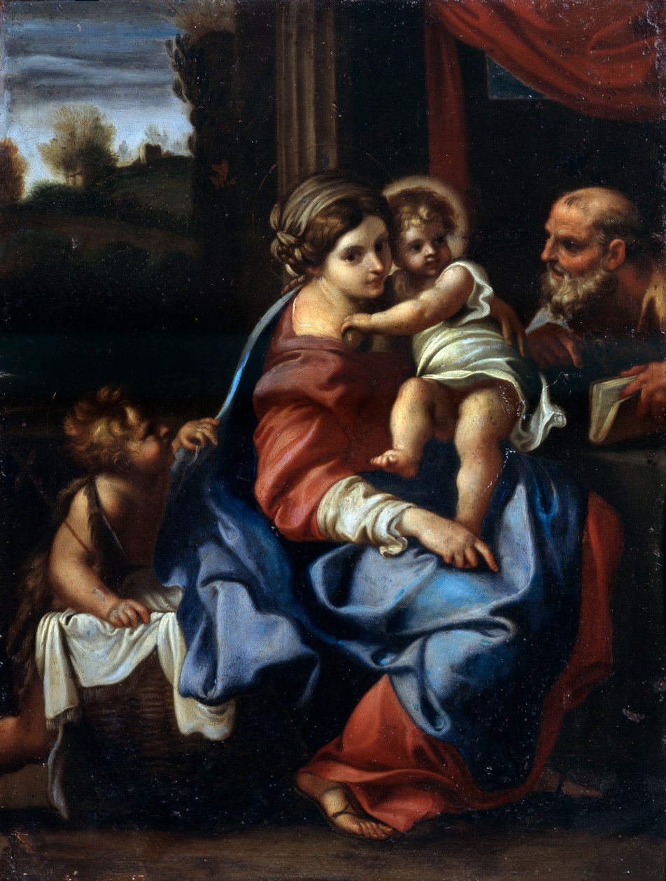 La Sacra Famiglia con Giovanni Battista da bambino, fine XVI o inizio XVII secolo da Annibale Carracci