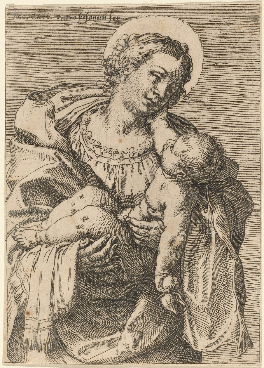 La Madonna e il Bambino con una Mela da Annibale Carracci