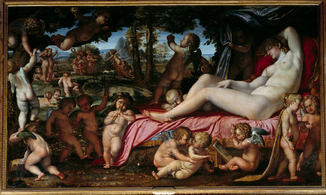 Il sonno di Venere da Annibale Carracci