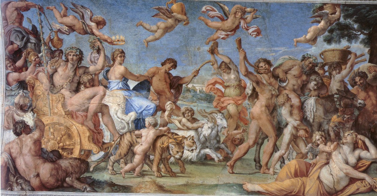 Il trionfo di Bacco e Arianna da Annibale Carracci