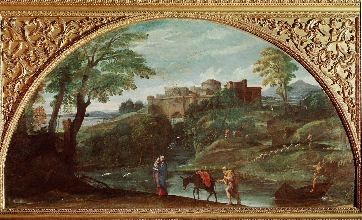 La fuga in Egitto. Dipinto di Annibale Carracci detto Carrache (1560-1609). Galleria Doria Pamphilj, Roma, Italia da Annibale Carracci