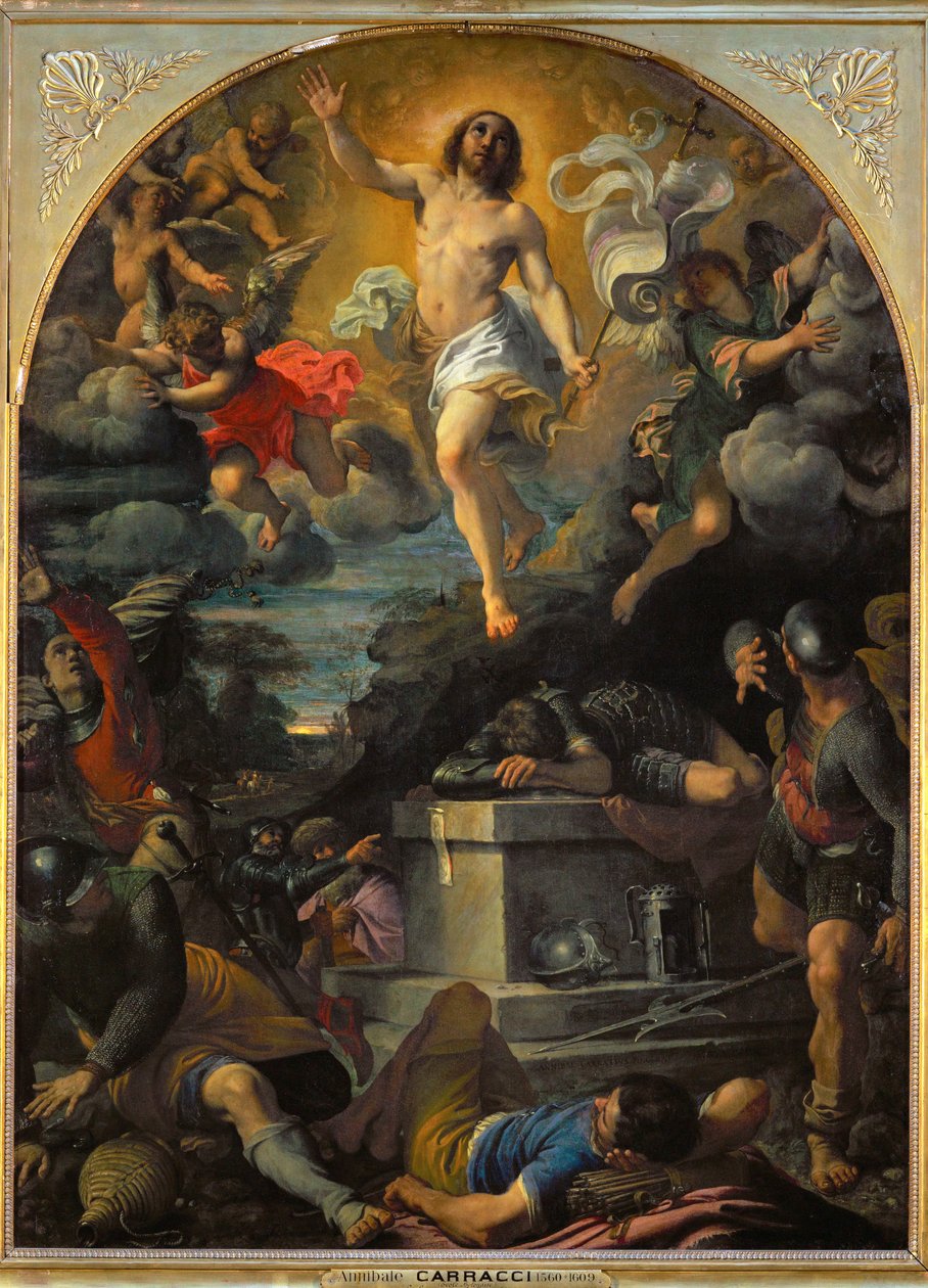 La resurrezione ... da Annibale Carracci