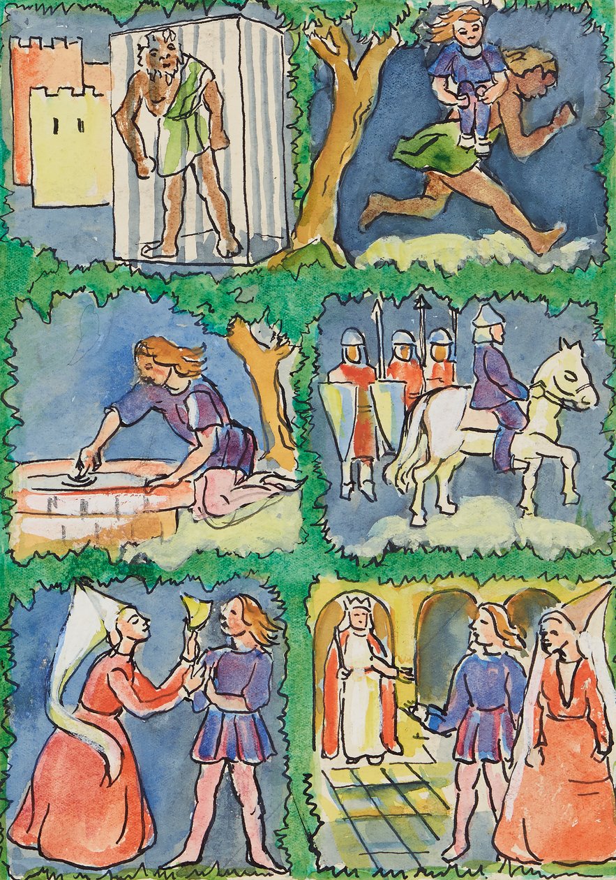 Bozzetto "Il principe ranocchio" da Anny Dollschein