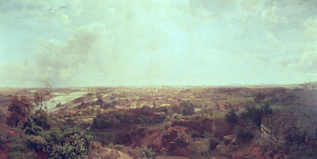 Veduta panoramica di Vienna, c.1870 da Unbekannt Unbekannt