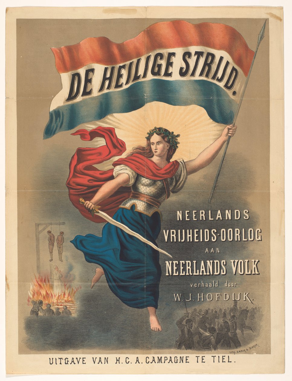Manifesto per De Heilige Strijd di Willem Jacobszoon Hofdijk da Anonymous