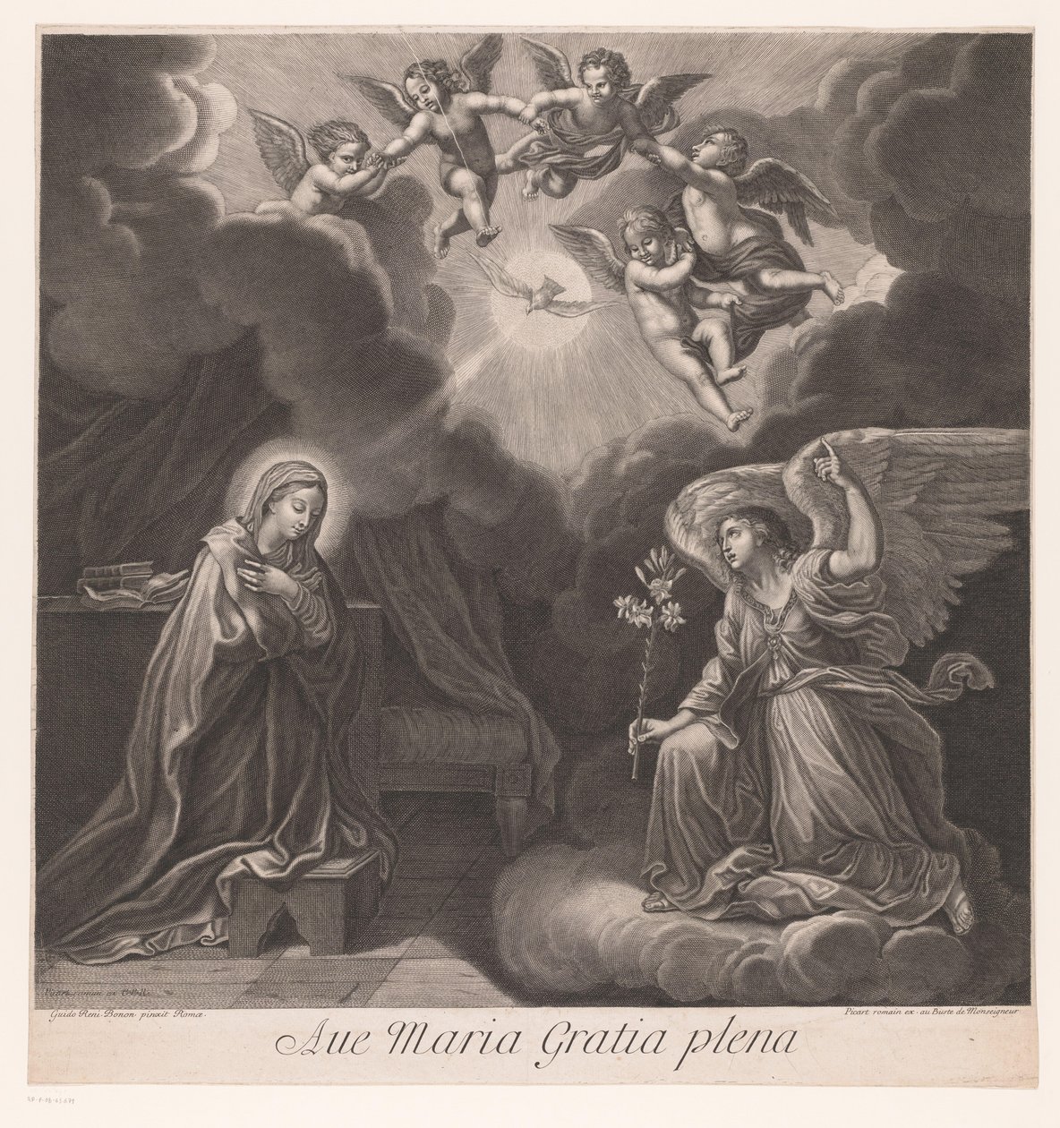 Annunciazione
Ave Maria Gratia plena (titolo sull