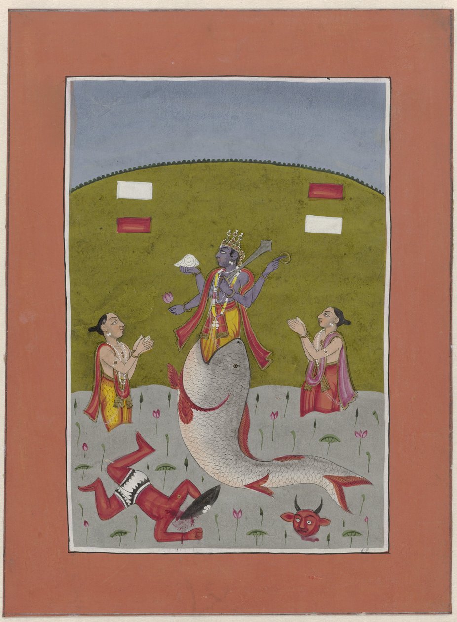 Avatar di Vishnu che emerge dalla bocca di un pesce, Avatars di Vishnu da Anonymous