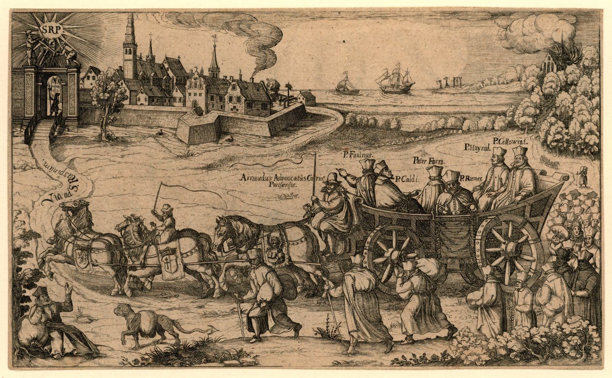 Pellegrinaggio dei gesuiti boemi e ungheresi espulsi alla casa di correzione di Amsterdam, 1619 da Anonymous