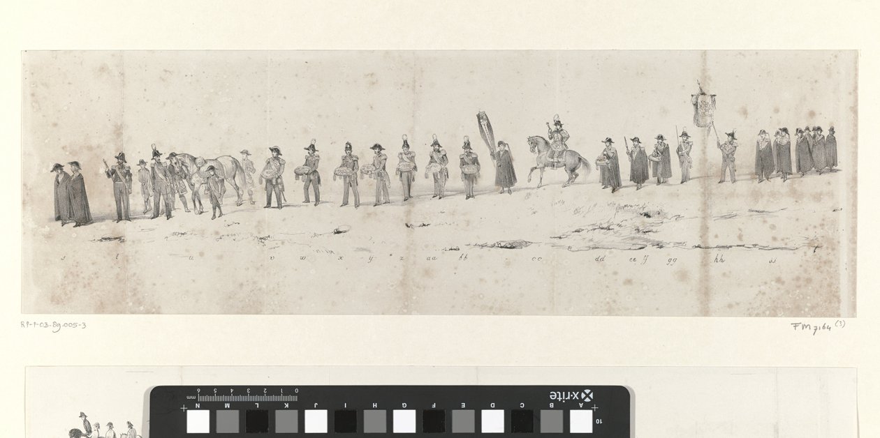 Funerale del defunto re Guglielmo II a Delft il 4 aprile 1849 da Anonymous