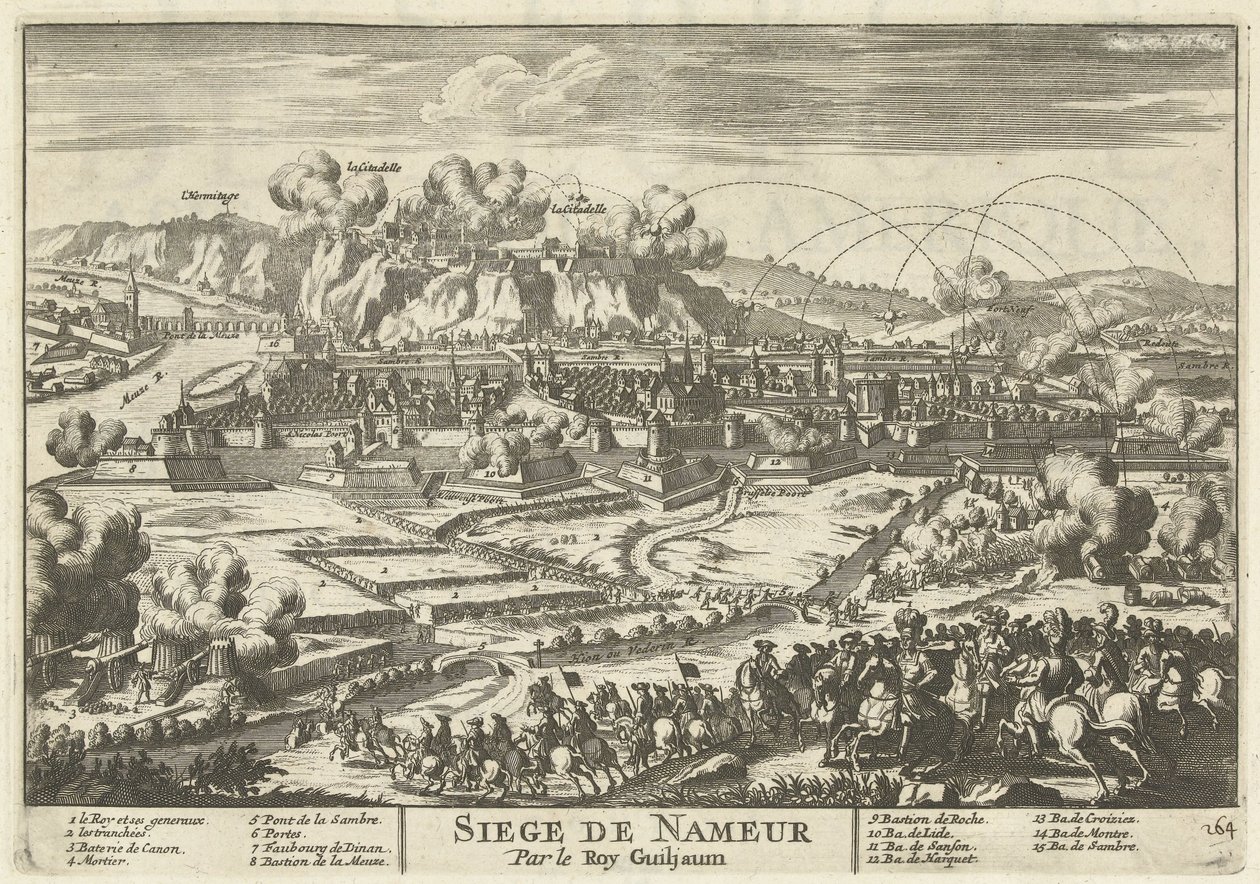 Assedio di Namur da parte del re Guglielmo III, 1695 da Anonymous
