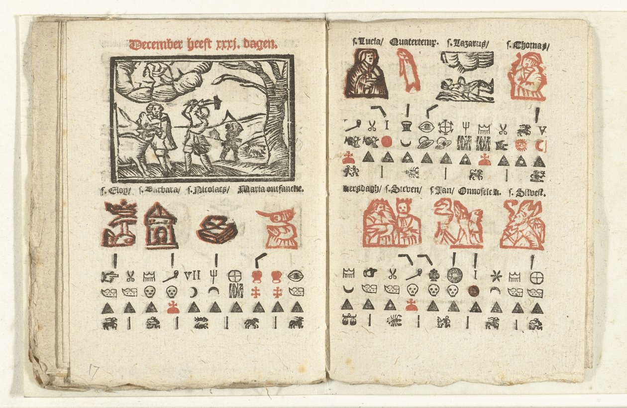 Pagine con la previsione per il mese di dicembre, 1712 da Anonymous