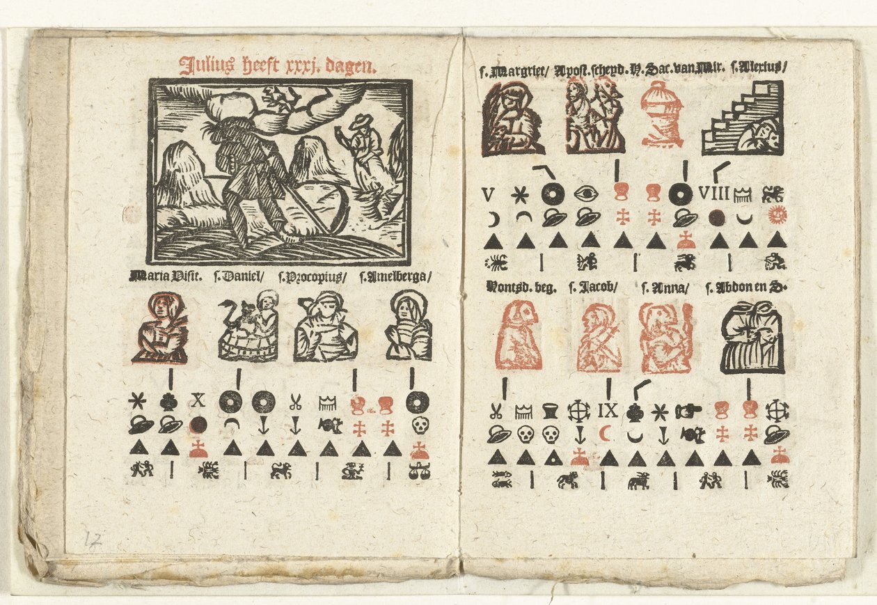 Pagine con la previsione per il mese di luglio, 1712 da Anonymous
