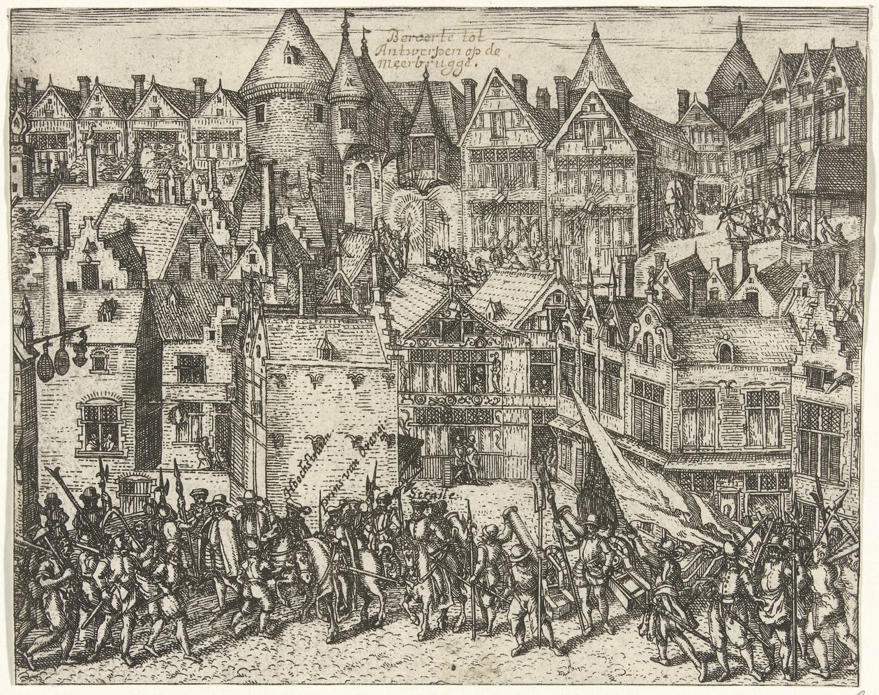 Rivolta calvinista a Anversa sedata, 1567 da Anonymous