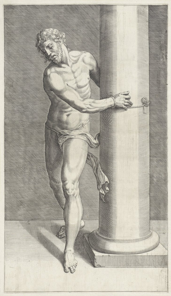 Cristo alla colonna della flagellazione (Flagellazione di Cristo) da Anonymous