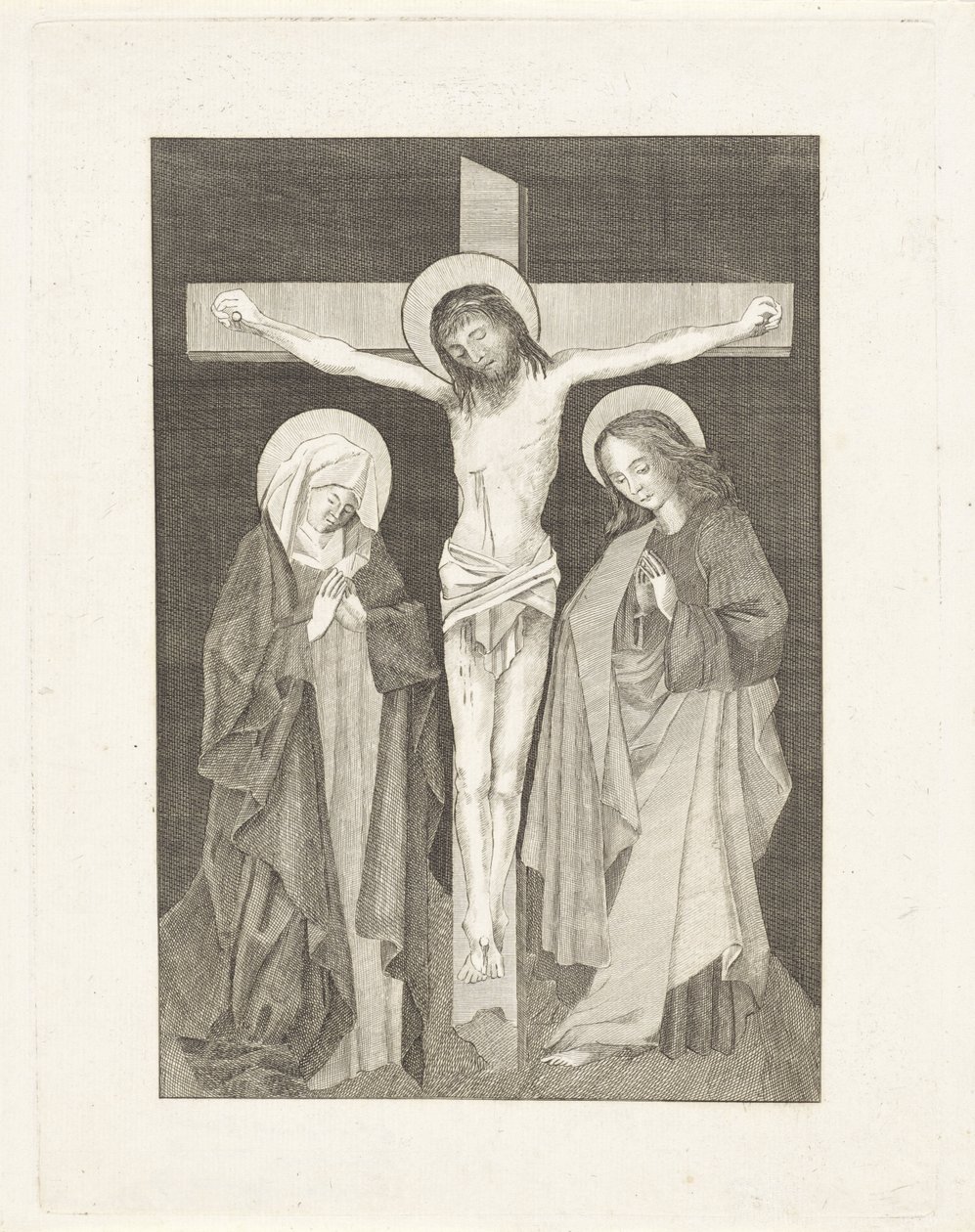 Cristo sulla croce, ai lati Maria e Giovanni da Anonymous