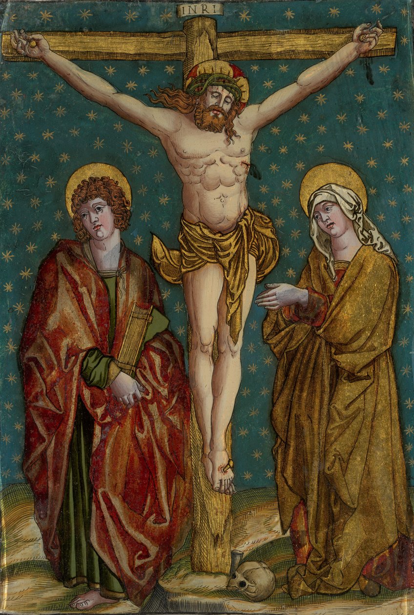 Crocifissione di Cristo, con la Vergine e San Giovanni da Anonymous