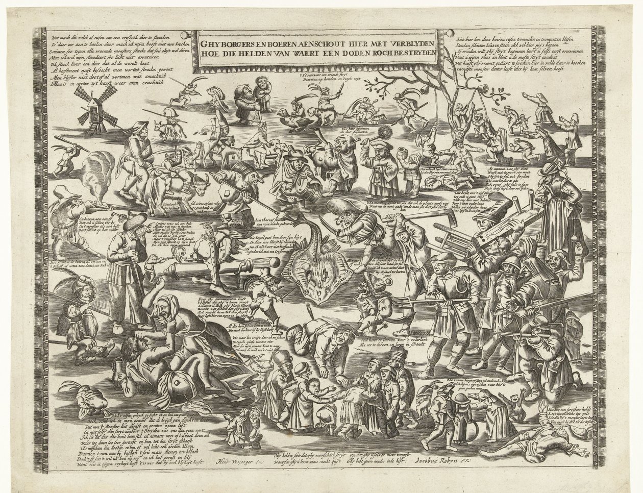 Gli arpisti di Weert, ca. 1650 da Anonymous