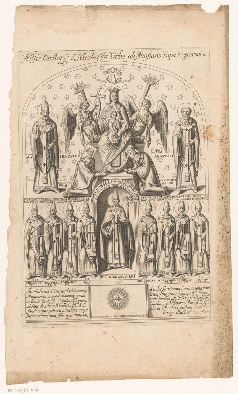 San Nicola circondato da papi da Anonymous