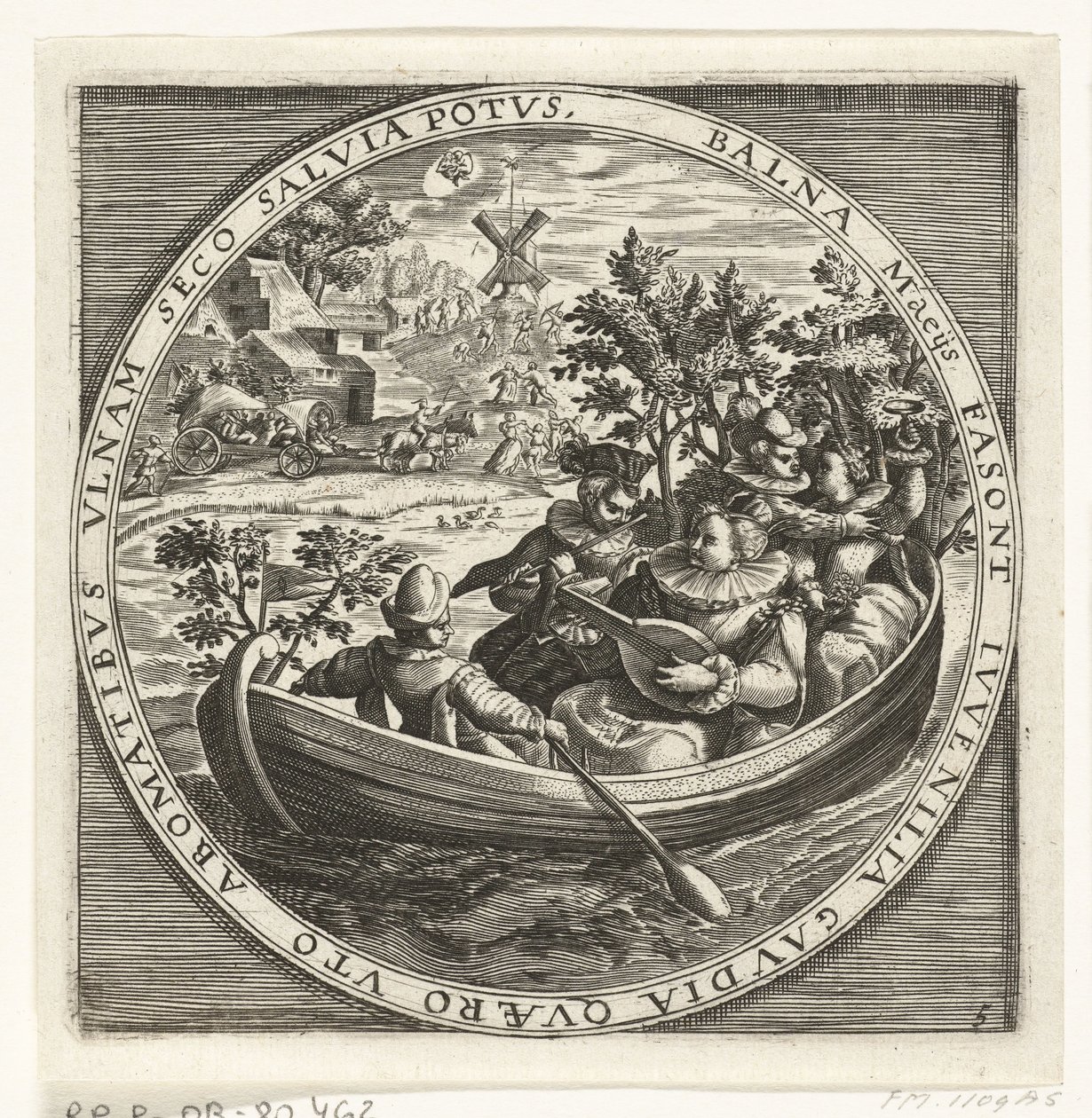 Il mese di maggio, compagnia musicale in una barca, ca. 1600 da Anonymous