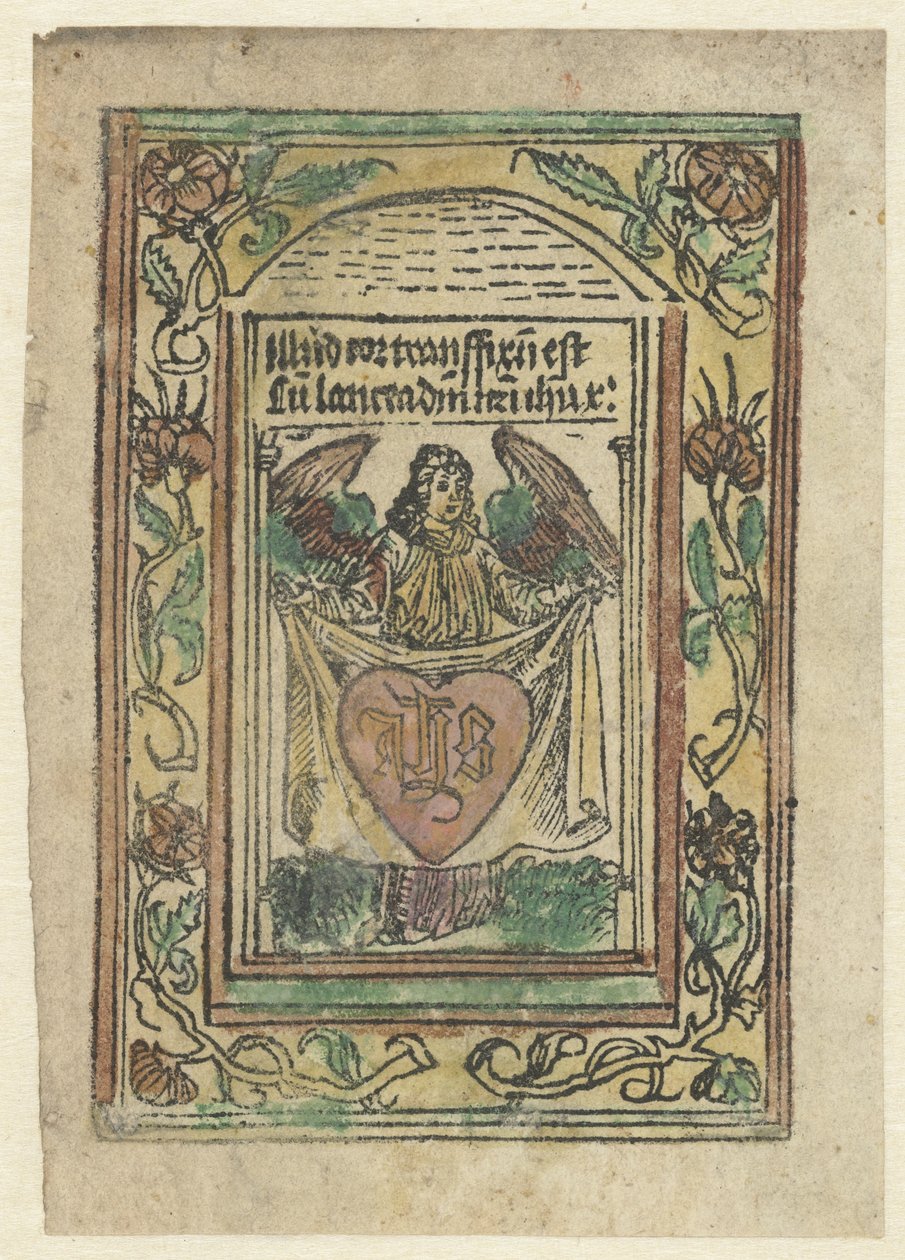 Angelo con sacro cuore da Anonymous