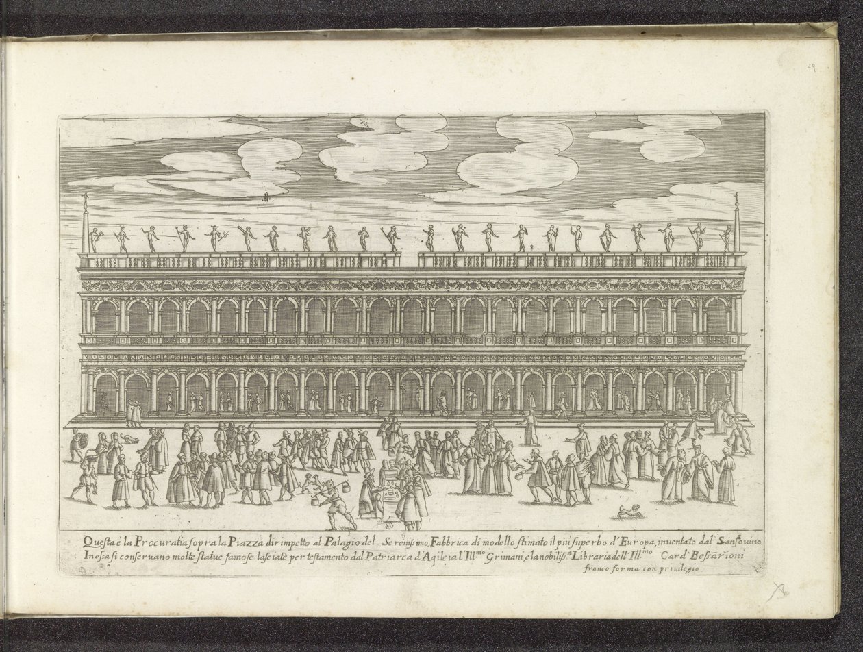 Facciata della Biblioteca Marciana a Venezia (Habiti d