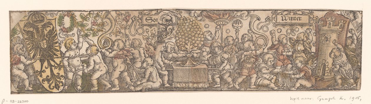 Fregio con una rappresentazione allegorica dell