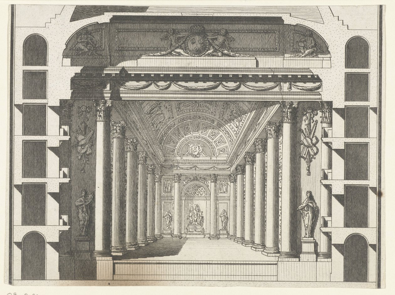 Galleria con colonne corinzie da Anonymous