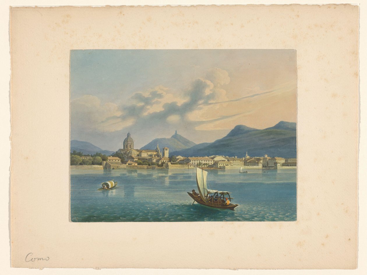 Veduta di Como sul Lago di Como da Anonymous