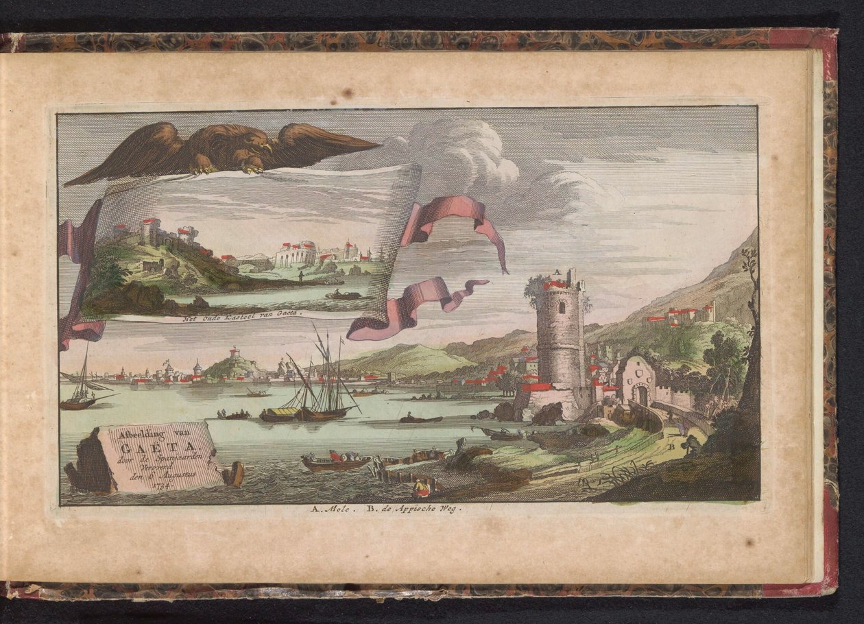 Vista su Gaeta, 1734 da Anonymous
