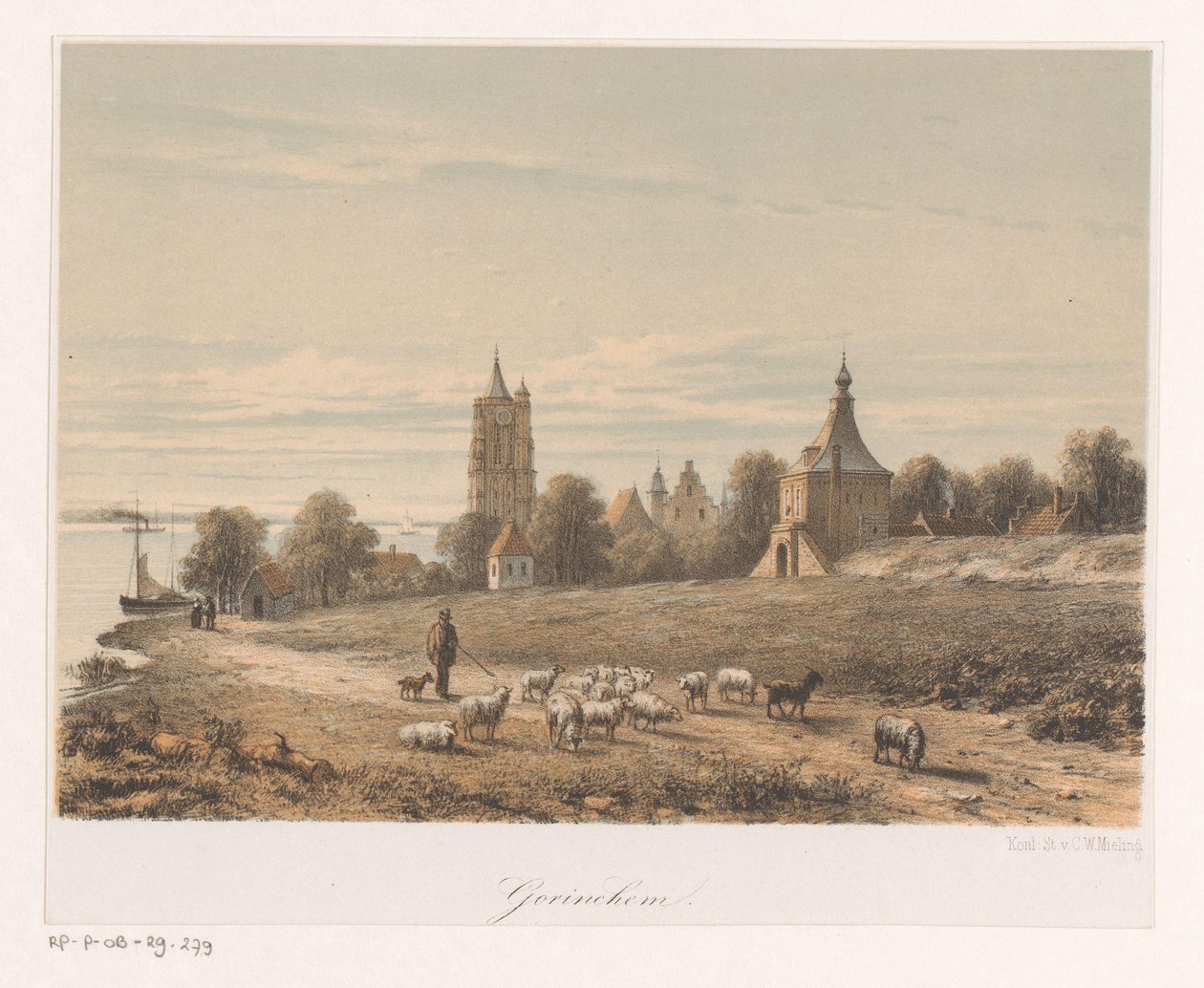 Veduta di Gorinchem da Anonymous