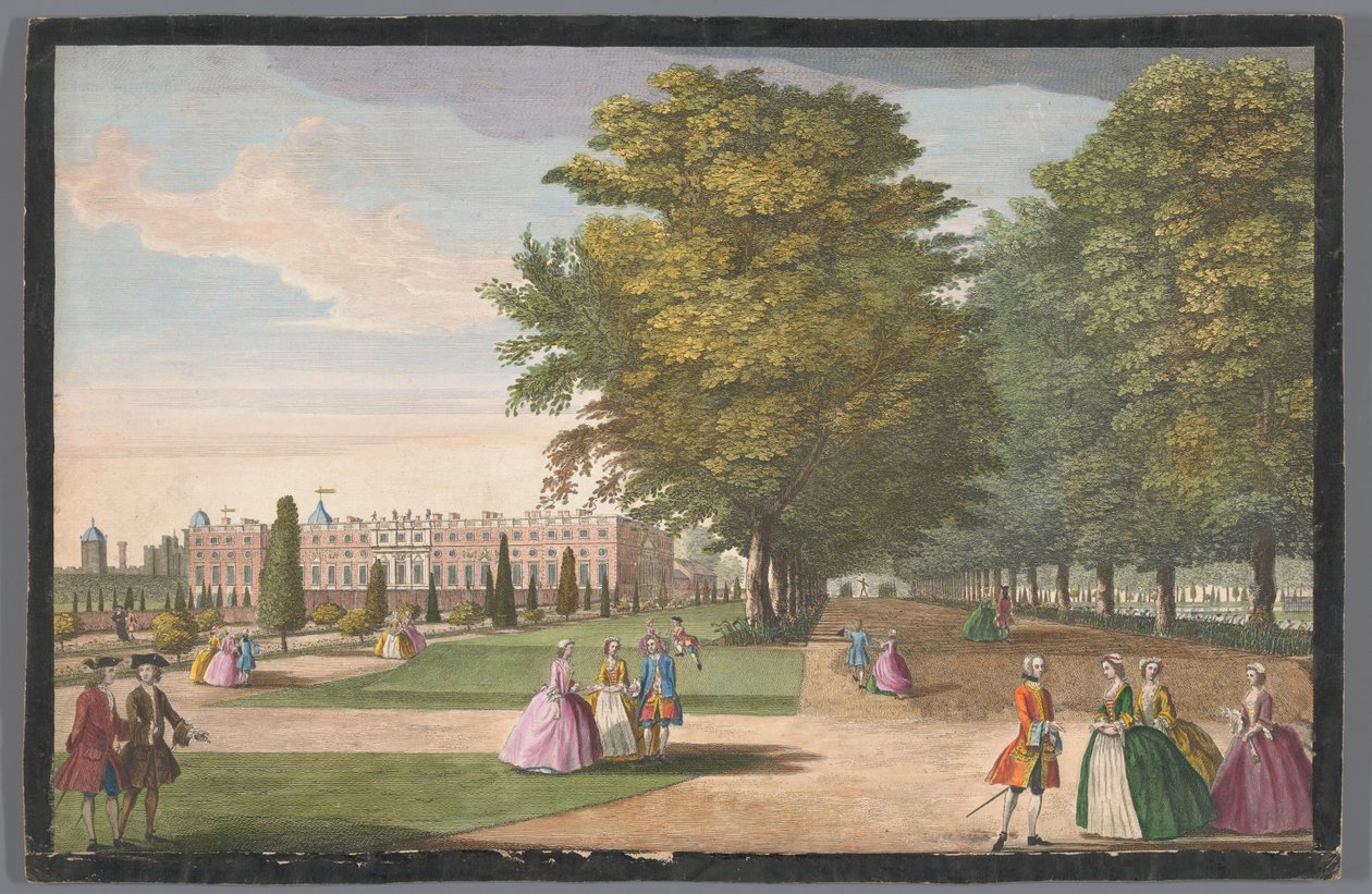 Vista di Hampton Court Palace a Londra dal lato sud da Anonymous